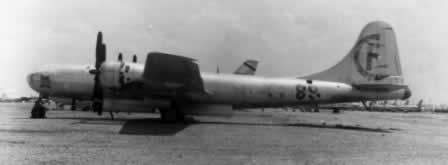 Boeing B-29 "Bockscar" in storage at the Davis-Monthan Air Force Base boneyard after World War II Boeing B-29 "Bockscar" in storage at the Davis-Monthan Air Force Base boneyard after World War II