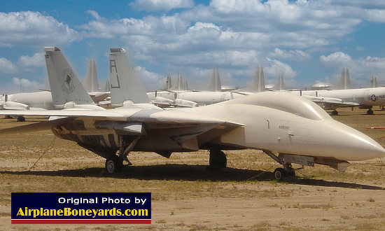 F-14 Tomcat on Celebrity Row at Davis-Monthan AFB's AMARG facility