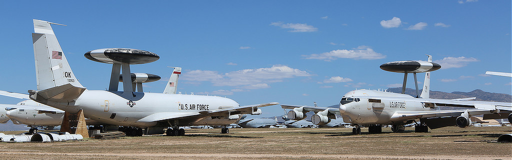 U.S. Air Force E-3C AWACS aircraft in storage at AMARG