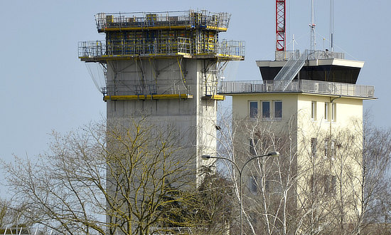 New control tower under  construction at Châteauroux Airport in France in 2021