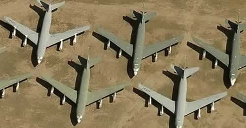 C-135 aircraft at Davis-Monthan Air Force Base AMARG boneyard
