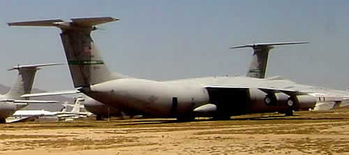 C-141 Starlifter cargo aircraft at Davis-Monthan AFB AMARG facility