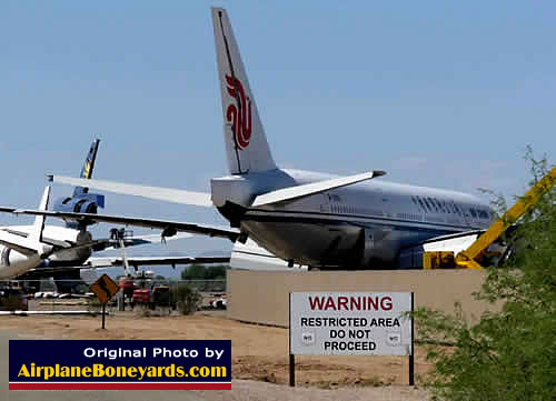 Restricted area at the Pinal Airpark in Arizona