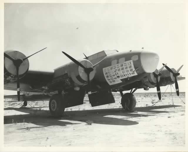 B-17 Flying Fortress "Swoose" in storage at Pyote post-WWII