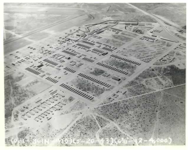 Pyote AAF aerial view, circa 1943
