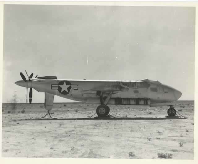 Douglas XB-47 in storage at Pyote post-WWII
