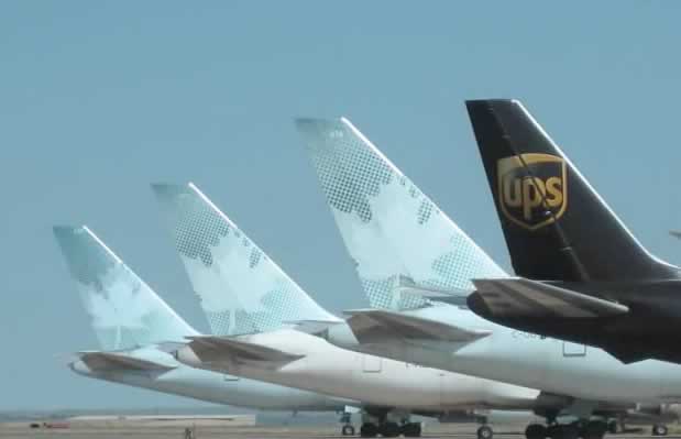 Air Canada and UPS jetliners at the Roswell International Air Center
