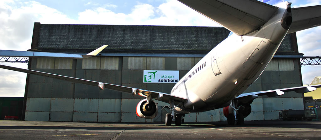 eCube Solutions hangar at the St. Athan Airfield in  Wales