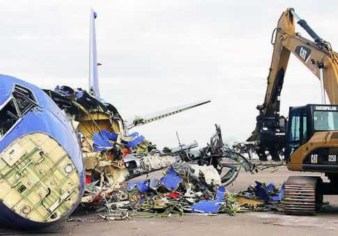 Scrapping operations at the CAVU facility in Stuttgart 