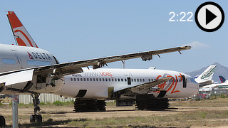 Video of the airplane boneyard at the Pinal Air Park in Arizona