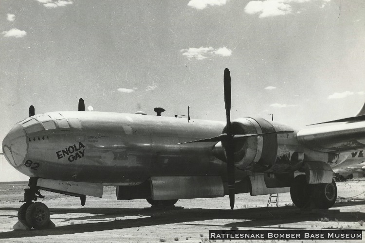 Enola Gay in storage at Pyote after World War II