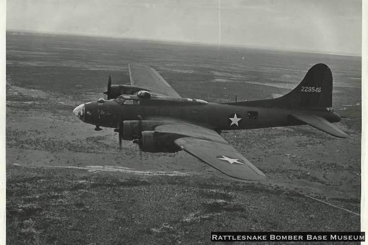 Terrain around Pyote ... as seen from a B-17 Flying Fortress